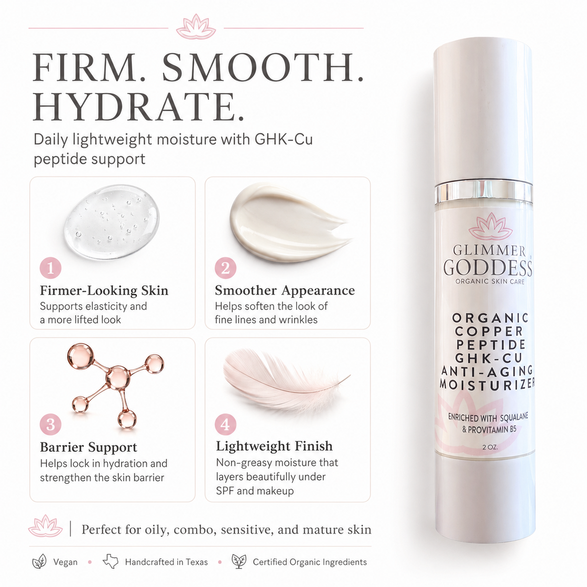 Organic Copper Peptide Firming Moisturiser